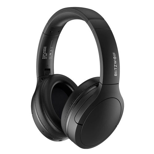 Cuffie bluetooth BlitzWolf® BW-HP6 Pro - riduzione del rumore ANC ibrida, altoparlanti da 40 mm, codifica AAC, 50 ore di funzionamento